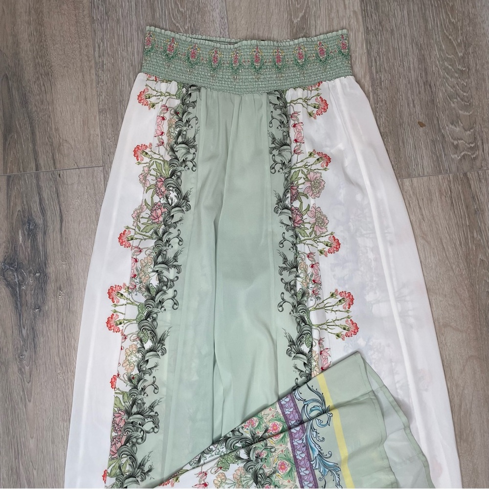 Alice + Olivia Alabama Floral-Print Palazzo Wide Leg Pants